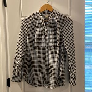 J.crew tuxedo style blouse